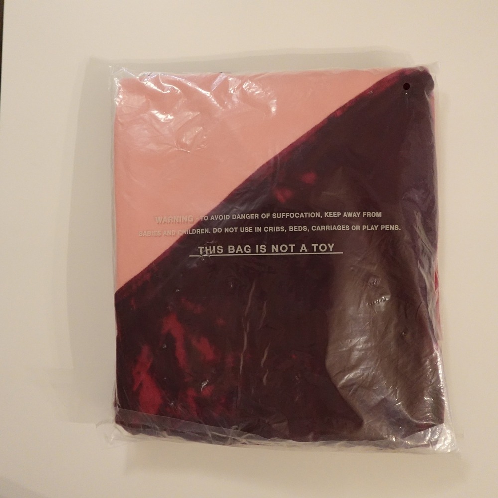 Tuckernuck Dress Women Large Red Pink NWT Velvet Colorblock Maxi Long Gown - Picture 4 of 5